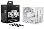 be quiet! Pure Wings 3 Fans, PWM, Reverse – 120mm, baltas, pack of 3