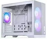 Phanteks XT M3 PC Case, Mini Case, mATX, RGB, Tempered Glass – including 3x 120mm Fans, Baltas