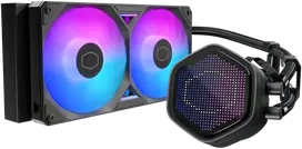 Carruzzo Cooler Master MasterLiquid Atmos II 240 Pixel LED Juodas Procesorius Aušinimo skysčiu rinkinys 12 cm Juoda 1 vnt