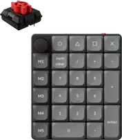 Keychron K0 Max Wireless (K0M-H1) – US išdėstymas – Hot-Swappable Super Raudona – Juodas (Juoda) Mechaninė Belaidė Žaidimų Klaviatūra