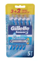 Barzdaskutė „Gillette Sensor3 Cool“ vienkartiniai skustuvo peiliukai, 4 vnt.