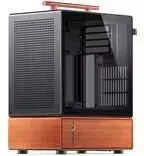 Jonsbo T7 PC Case, Mid Tower, mATX, Tempered Glass – juodas