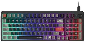 MSI FORGE GK110 US | Klaviatūra žaidimams | su laidu | US | Membrane | Juodas