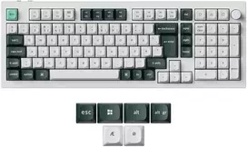 Klaviatūra Keychron Q5 HE 96% rankenėlės belaidis trijų režimų QMK Gateron 2.0 magnetinis jungiklis, baltas korpusas