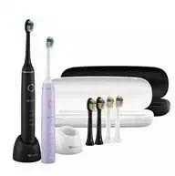 Dantų šepetėlis „TrueLife SonicBrush Compact Duo“ juodas / levandų spalvos