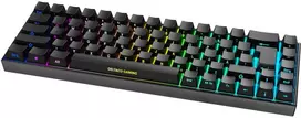 Klaviatūra Deltaco Deltaco mech. mini Klaviatūra žaidimams RGB LED wireless schwar