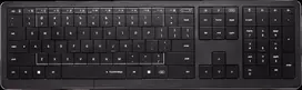 CLEVETURA CLVX 1 jutiklinio valdymo belaidė klaviatūra su dirbtiniu intelektu, ANSI JAV „Windows“ išdėstymas, žirkliniai jungikliai, aliuminio korpusas, interaktyvus RGB, palaikymas „Windows“ / „Linux“ / „MacOS“