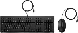 HP 225 G2 USB su laidu Pelė Klaviatūra Combo, Copilot Key, spill resistant - Juodas - ESTONIAN