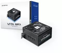 Chieftec VITA SM3 650W, kompiuterio maitinimo šaltinis - juodas, 1x 12 kontaktų didelės galios GPU, 2x PCIe, laidų valdymas, 650 vatų