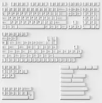 Klaviatūra Keychron Double Shot Cherry PBT Full Keycap Set | Juodas on Baltas – BOW
