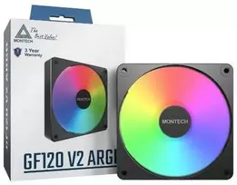 Wentylator Montech Wentylator GF120 V2 ARGB PWM Juodas 120mm