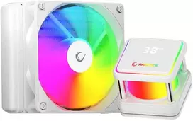 CPU aušintuvas RAMPAGE INFINITE V120 Baltas ARGB INTEL LGA1700/AMD AM5 120mm Liquid Cooler