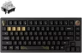Keychron Juodas Myth Wukong Wireless (WKD-20) – US išdėstymas – TTC Bluish Baltas – Juodas (Juoda) Mechaninė Belaidė Žaidimų Klaviatūra