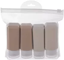 Svarstyklės Orion Kelioniniai buteliukai 90 ml 4 vnt Silikoniniai