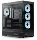 Aerocool P500B PC Case, Midi Tower, ATX, Tempered Glass, RGB – Juodas