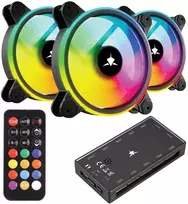 White Shark Baltas Shark Baltas Shark NEBULA-2, ARGB fan kit, Juodas (GCF-S028-004)