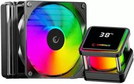 CPU aušintuvas RAMPAGE INFINITE V120 Juodas ARGB Intel LGA1700/AMD AM5 120mm liquid cooler CPU Fan
