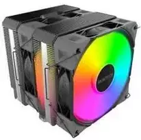 Montech NX600 ARGB CPU Cooler, Dual Tower – 2x 120mm, juodas