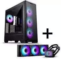 PHANTEKS Eclipse G400A PC-Gehäuse + Glacier M25 Gen2 AiO-Wasserkühlung - juodas