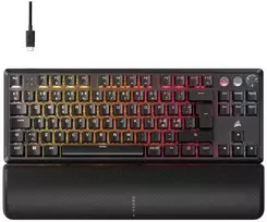 Klaviatūra Corsair Microsystems Corsair K70 PRO TKL, Tenkeyless (80 - 87%), su laidu, USB, Magnetic-mechaninė key switch, RGB LED, Juodas