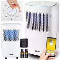 Dryo Automatinis oro sausintuvas 12L 24h namams ir skalbinių džiovinimui, tylus „trys viename“ sausintuvas su oro gryninimu ir aromaterapija, 12L drėgmės surinkėjas, 40m2 oro džiovintuvas, išmanus Wi-Fi drėgmės sugėriklis