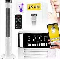 Tylus koloninis pastatomas ventiliatorius su 10 m oro srauto diapazonu, Wi-Fi valdymas, jonizatorius ir aromaterapija, tylus bokštinis ventiliatorius, 10 metrų atstumo ventiliatorius, Wi-Fi koloninis ventiliatorius, oro vėsintuvas namams