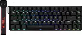 EPOMAKER AULA WIN68 HE 65% laidinė magnetinė žaidimų klaviatūra, RGB, Halla efekto jungikliai, juoda