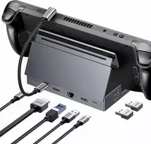 UGREEN 9in1 USB-C dokinė stotelė Steam Deck/ROG Ally su 4K60 HDMI, 100W PD ir LAN