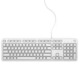 Klaviatūra DELL KB216, viso dydžio (100 %), laidinis, USB, membraninis, QWERTY, baltas