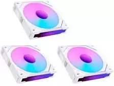 Lian Li UNI FAN SL-INF 120 ARGB Reverse Blade PWM Lüfter, 3er Single Lüfter Pack (Ohne Controller) - 120mm, baltas