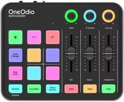 „OneOdio Solocaster“ garso maišytuvas ir garso plokštė