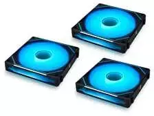 Lian Li UNI FAN SL-INF 140 ARGB Reverse Blade PWM Lüfter, 3er Single Lüfter Pack (Ohne Controller) - 140mm, juodas