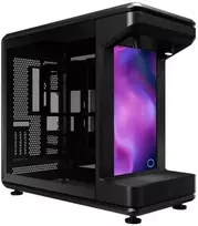 Cooler Master MasterFrame 360 Stage LCD , Tower-case - juodas, Tempered Glass x 2