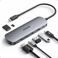 Anker 7‑in‑1 USB‑C hubas su HDMI 4K 60 Hz, 100 W PD ir SD/Micro SD skaitytuvu A83D2