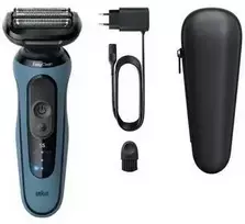 Barzdaskutė Braun Series 5 52-A1000S vyriškas skustuvas Skustuvas su tinkleliu Mėlyna