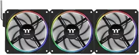 120 mm „Thermaltake TS120 EX RGB“ 3 vnt. ventiliatorių, juodų