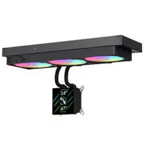 Gamemax CPU Liquid Cooler | GLACIER 360 LCD BK | Juodas