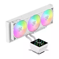 Gamemax CPU Liquid Cooler | GLACIER 360 LCD WH | Baltas