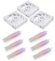 Lian Li UNI FAN P28 Lüfter, 3er Pack - 120mm, baltas + 6x Side ARGB Stripes