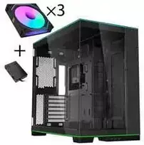 Lian Li O11 Dynamic EVO RGB PC-Gehäuse Bundle, Midi-Tower, ARGB, Tempered Glass + 3x UNI FAN SL-INF - juodas
