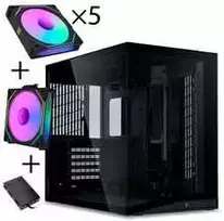 Lian Li O11 Dynamic Mini V2 "Total Flow" UNI FAN SL INF Edition - juodas (Inkl. Controller)