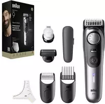 Barzdaskutė Braun BeardTrimmer 9 80789785 beard trimmer AC/Baterija 20 2 cm Wet & Dry Pilkas