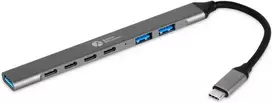 Pelė Bakker Elkhuizen BakkerElkhuizen USB-C Hub 7-in-1 (3 x USB-A + 4 x USB-C)
