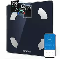 RENPHO išmaniosios kūno sudėties svarstyklės, Bluetooth, 180 kg talpa, didelis ekranas, R-A006