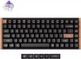 Keychron K2 HE SE - US išdėstymas - Gateron Magnetic Nebula - Carbon Juodas Belaidė klaviatūra