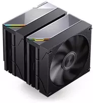 Jonsbo CA90 CPU Cooler, Dual-Tower, 1 x 130mm / 1 x 120mm, PWM, ARGB – juodas