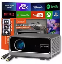 Projektorius „Android Google TV FULL HD 4K“ 39000lm Nešiojamas išmanusis „WiFi Zenwire G60“