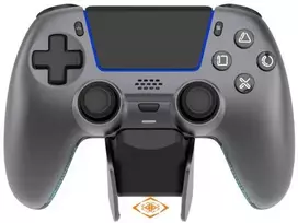 Deltaco Gaming GAM-199-STEELGRAY kontroler gier Pilka, Metaliczny, Plienas Bluetooth/USB Gamepad PlayStation 5, Android, iOS