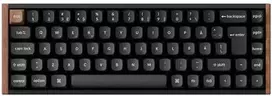 Klaviatūra Keychron K6 HE SE 65 % pelinäppäimistö, musta/puu