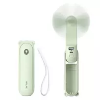 Ventiliatorius Jisulife Handheld Fan Life8 Plus Portable USB Fan with Power Bank Function 4500mAh and Flashlight - Žalias